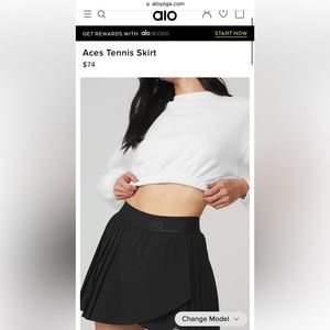 Alo Yoga Aces Tennis Skirt